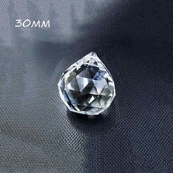 Прозрачный кристалл "Граненая капля", 30 мм